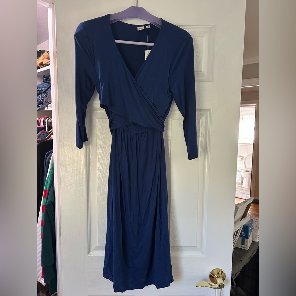 GAP Deep Blue Long Sleeve Dress